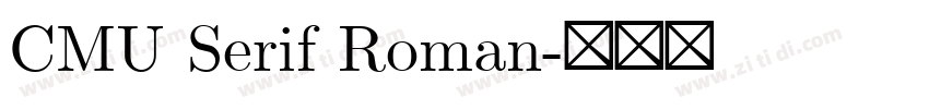 CMU Serif Roman字体转换